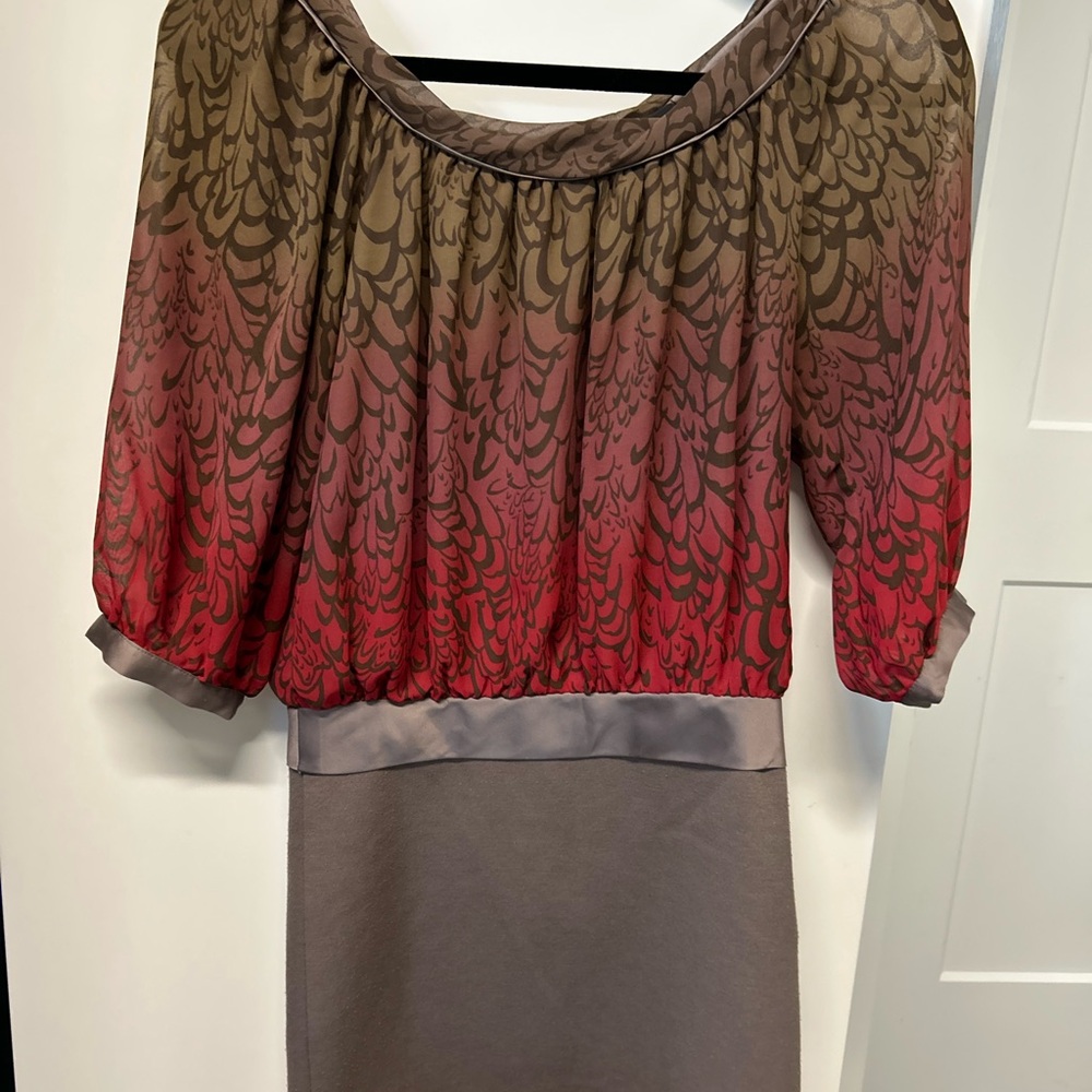 Bcbgeneration Brown And Tan Patterned Mini Dress - image 3